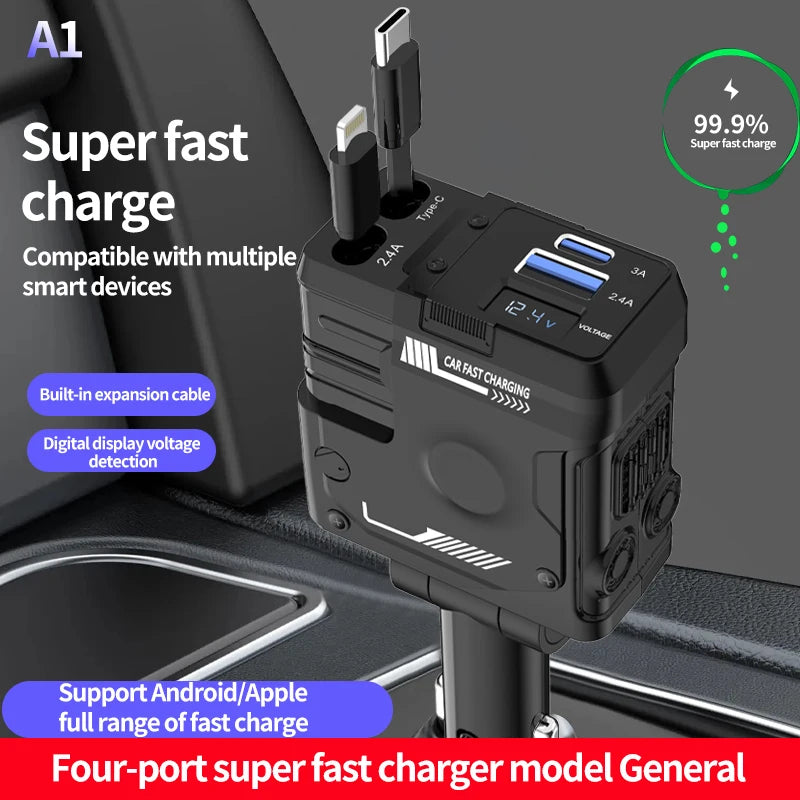 120W Retractable Charger - DeeNoy