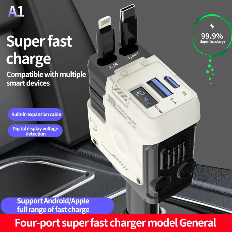 120W Retractable Charger - DeeNoy